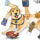 Labrador Dog Graduation Cards Funny - Steak Well Done Grads Congratulations Cards