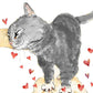 Funny Cat Valentines Card For Husband - Orange Cat Knead Your Love