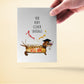 Dachshund Dog Graduation Card Funny - Clever Sausage Congratulations Card - High School Graduation Gifts