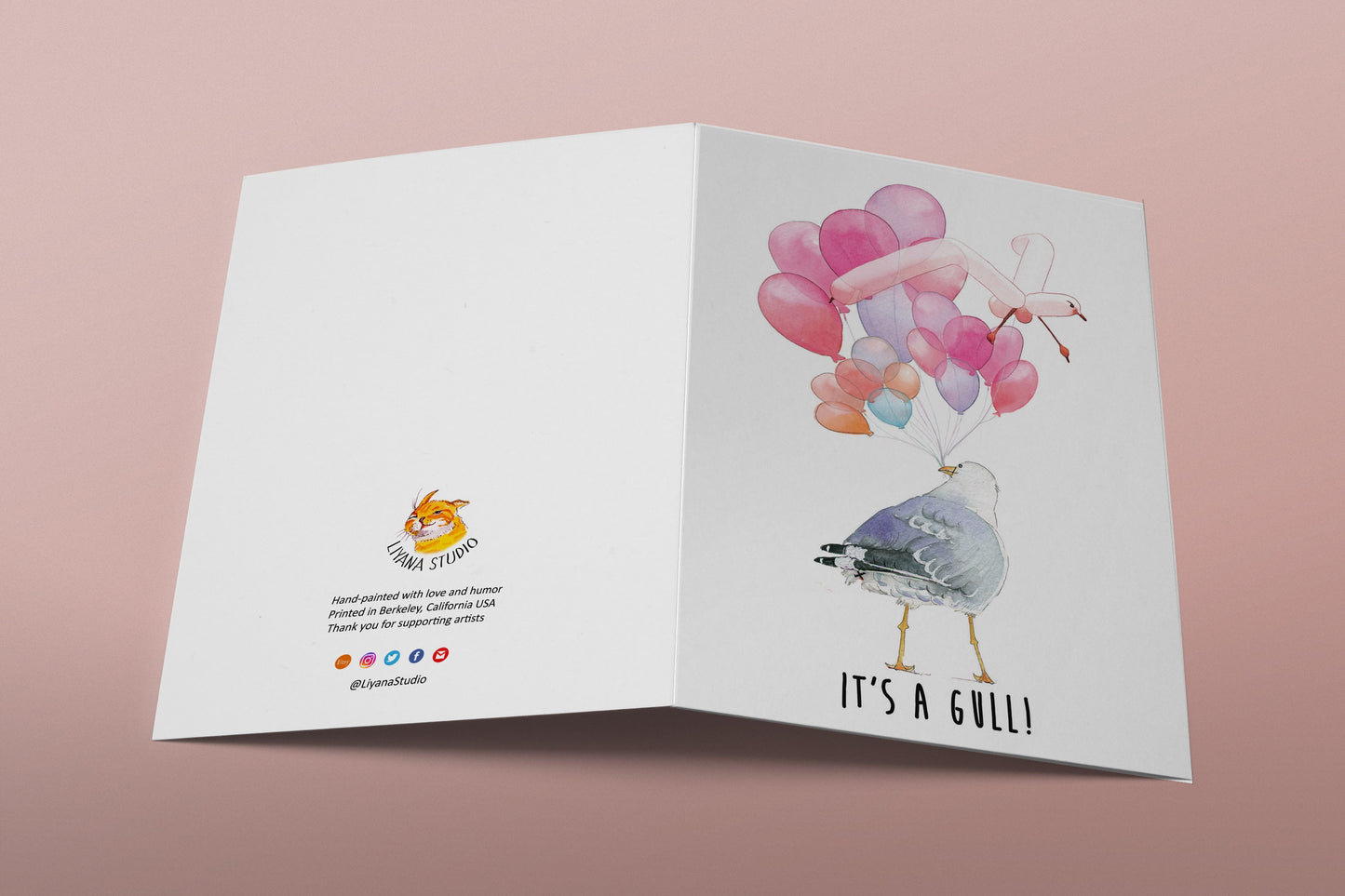 Funny Baby Shower Cards For New Mom - It's A Gull Baby Girl Card
