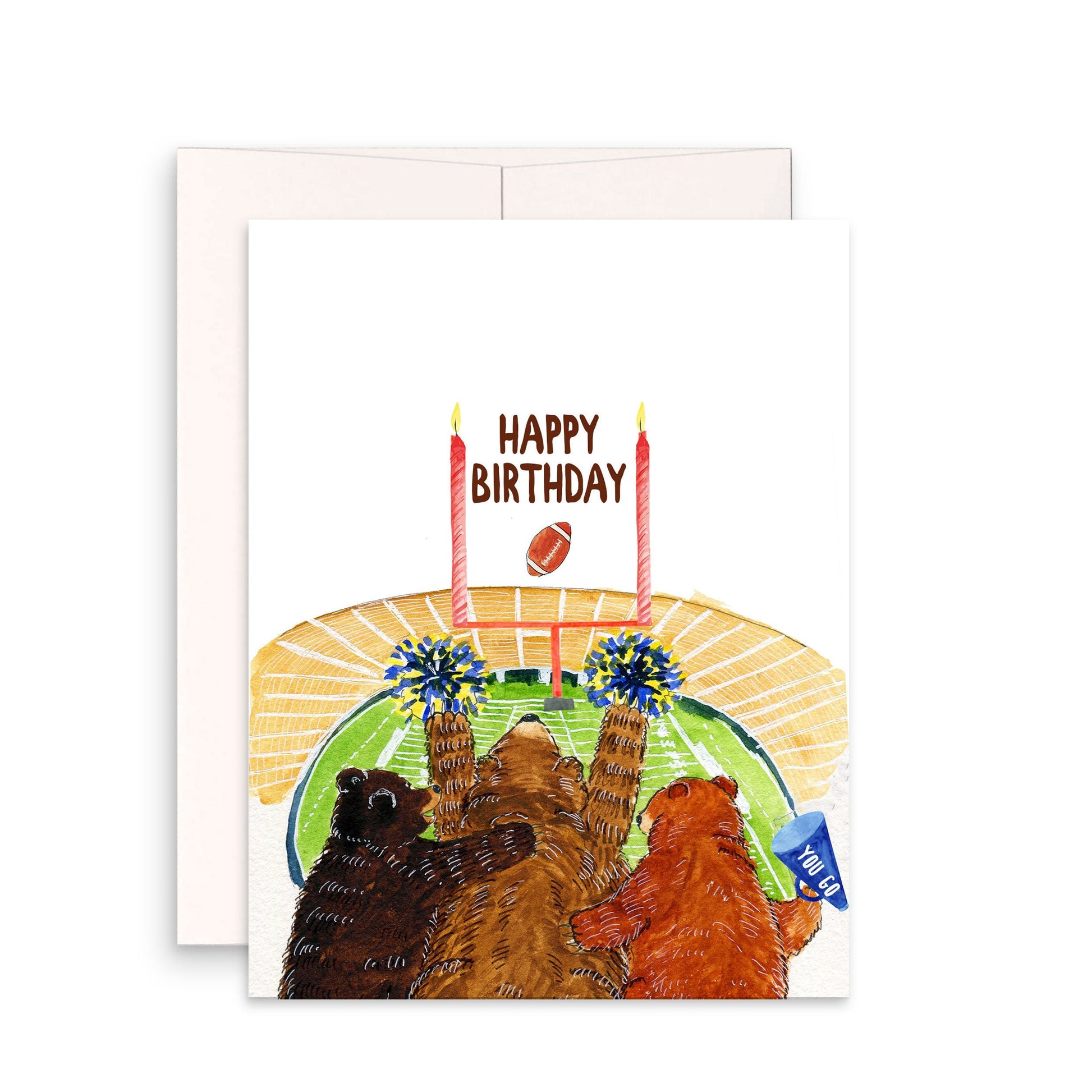 Football Birthday Cards Funny - Happy Birthday Card From Football Mom
