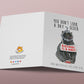 Hoax Cat Birthday Cards Funny - Conspiracy Theories Grey Cats Customized Birthday Card For Friends