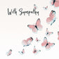 Butterfly With Sympathy Card - Thinking of You Card