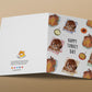 Cat Thanksgiving Cards Funny - Tabby Cats Lovers Thanksgiving Holiday Greeting Card Set For Best Friend