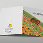 Grizzly Bears Birthday Card For Mom - Spring Poppy Flower Field Baby bear