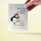 Puffin Bird Funny Birthday Card For Friends - You Are Still Younger Than Me - Candles On Yellow Cake Happy Birthday Gifts