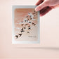 Sunset Sympathy Card - Thinking of You Card - Flock Of Birds