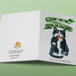 Funny Thank You Cards From Cat - Tuxedo Cats Appreciation Gift For Friends
