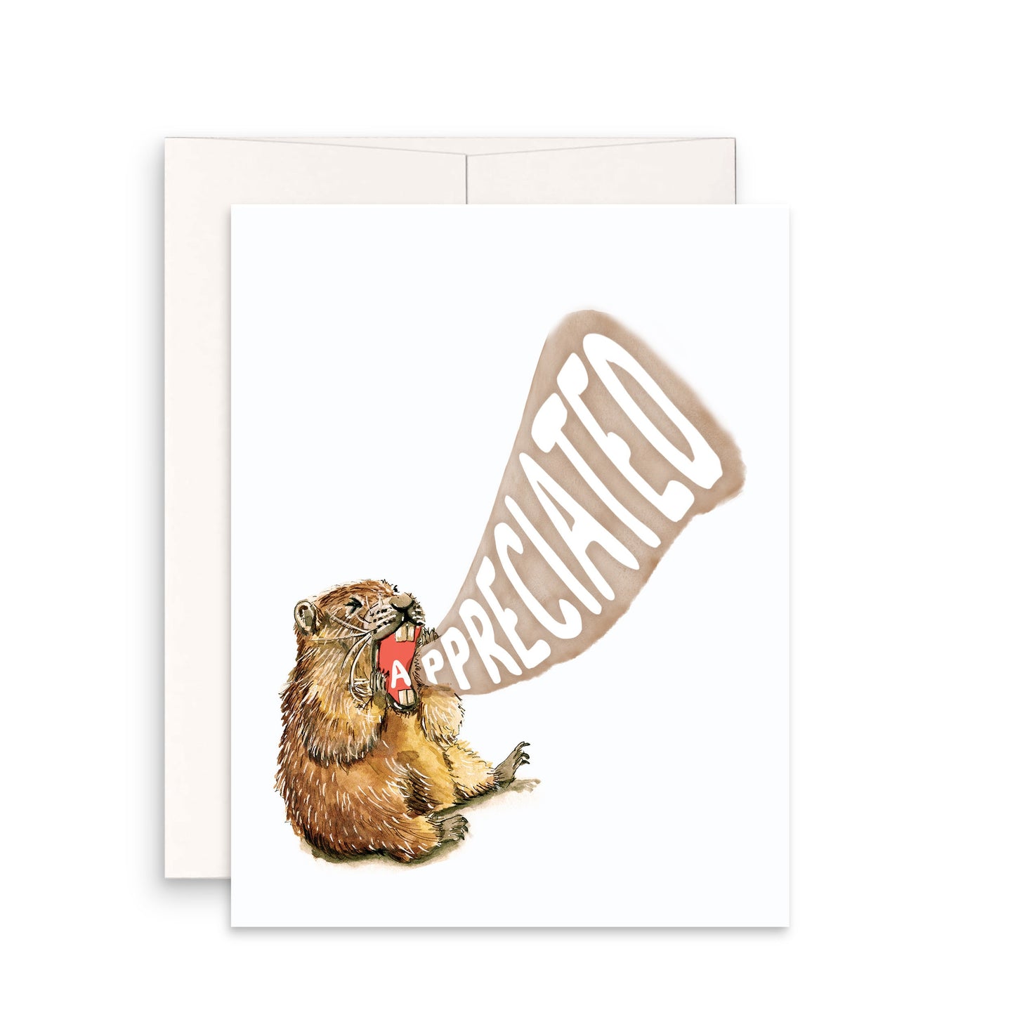 Screaming Marmot Funny Thank You Cards Set - Appreciate Card For Friends
