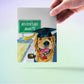 Dog Graduation Cards 2022 - Adventure Awaits Road Trip Travel - Golden Retriever College Graduation Gift