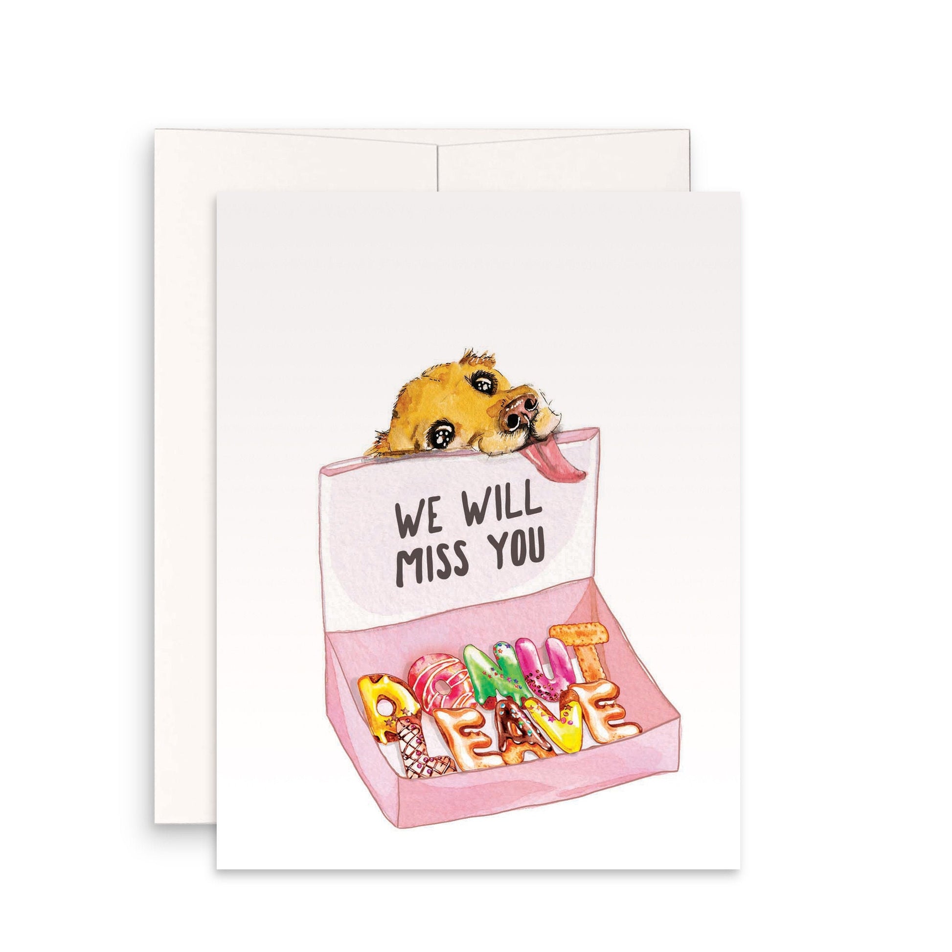 Donut Funny Goodbye Card For Coworker - I'll Miss You Card From The Dog - Funny Retirement Gifts – Liyana Studio donut-funny-goodbye-card-for-coworker-i-ll-miss-you-card-from-the-dog-funny-retirement-gifts-liyana-studio