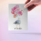 Funny Baby Shower Cards For New Mom - It's A Gull Baby Girl Card