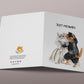 Cat Royal Wedding Card Funny - Just Married Couples First Dance