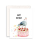 Seagull Fart Cake Birthday Cards Funny - Happy Birthday Card For Brother