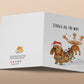 Dachshun Christmas Card Funny - Wiener Dog Jingle All The Way