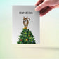 Naughty Cat Christmas Card For Her -  Merry Christmas Tree
