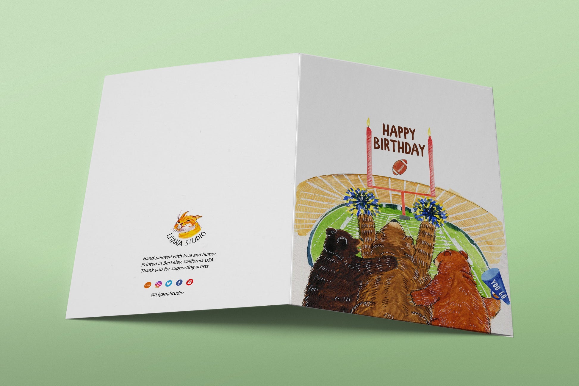 Football Birthday Cards Funny - Happy Birthday Card From Football Mom