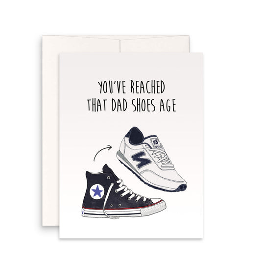 Dad Shoes Funny Birthday Cards For Dad - 30th Birthday 40th Birthday Card For Friends