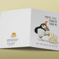 Puffin Bird Funny Birthday Card For Friends - You Are Still Younger Than Me - Candles On Yellow Cake Happy Birthday Gifts