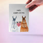 Llamas 7th Wool Anniversary Card For Husband - I Wool Always Love You - Funny Anniversary Cards For Him