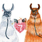 Llamas 7th Wool Anniversary Card For Husband - I Wool Always Love You - Funny Anniversary Cards For Him