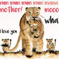 Lion Funny Mothers Day Card From Daughter - Lions Mom And Baby Birthday Card For Mom