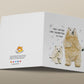 Polar Bear Dad Birthday Card Funny - Father's Day Card From Wife - Daddy Daughter Dance