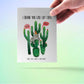 Funny Cat Birthday Cards For Friend - Lynx Cactus Card - Sucker Prick Cuss Card For Him