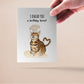 Funny Birthday Card From Cat Chef - Tabby Cat Knead Cake