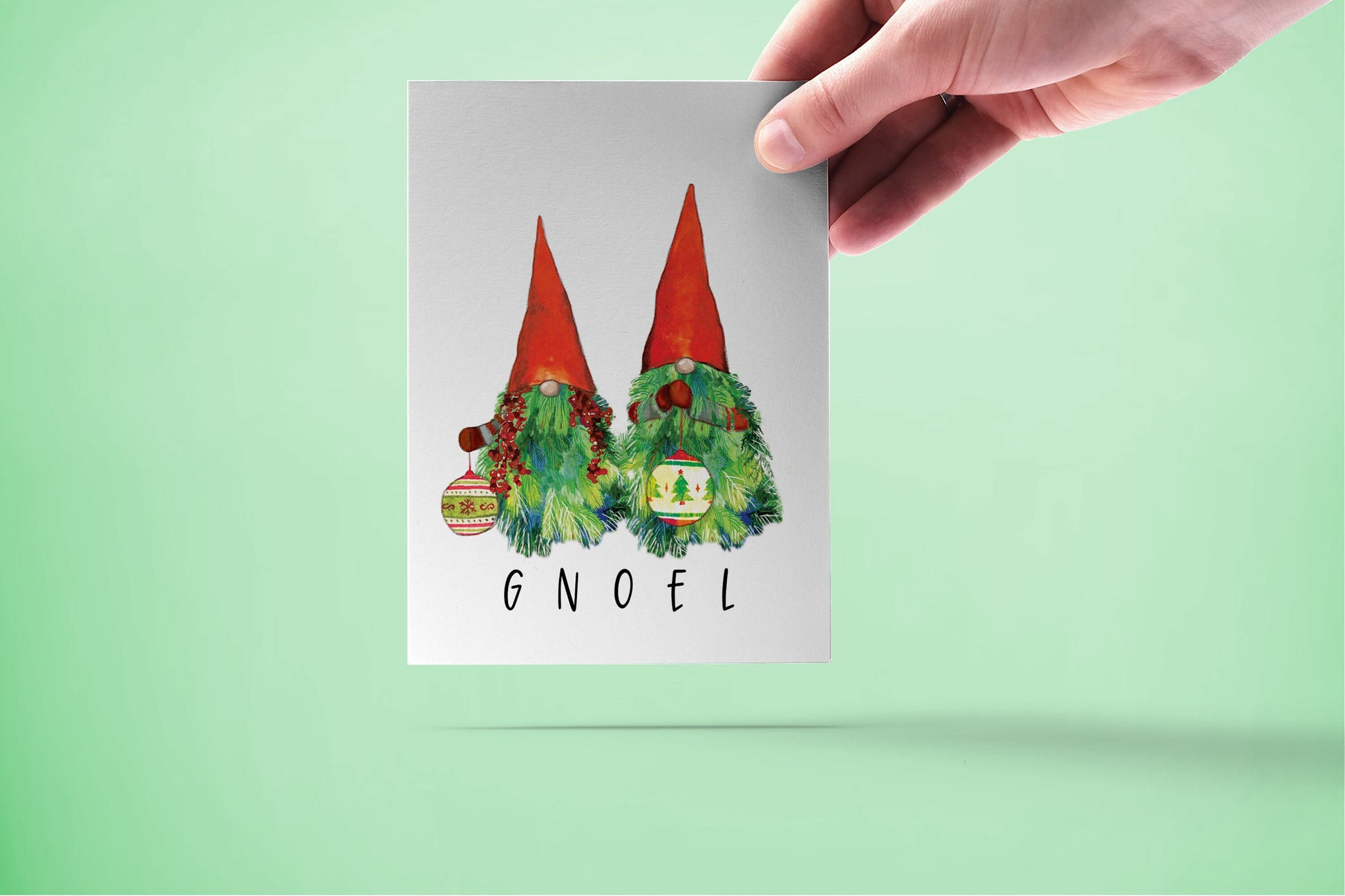 Garden Gnome Christmas Cards Funny - GNOEL Xmas Tree Gomes Gifts For Husband
