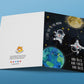 I Love You To The Moon And Back Funny Love Card For Husband, Kids Love Card Funny, Romantic Anniversary Card Astronaut Space Cards For Geek