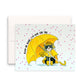 Thinking Of You Cards For Friend - Tuxedo Cat With Umbrella