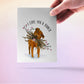 Pitbull Dog Love Card - Pitbull Mom Valentines Day Card For Her - I Love You A Bunch Dog Lover Gifts From The Dog