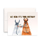 Llamas Couple Funny Birthday Card For Friend - We Herd It's Your Birthday