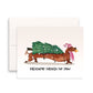 Dachshund Christmas Card - Dashing Through The Snow Gifts For Dog Lovers
