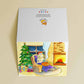 Cozy Warm Dog Sleepy Cat on Laps Hot Tea Fireplace Christmas Tree Christmas Eve Snow Watercolor Winter Holiday Funny Cute Greeting Card