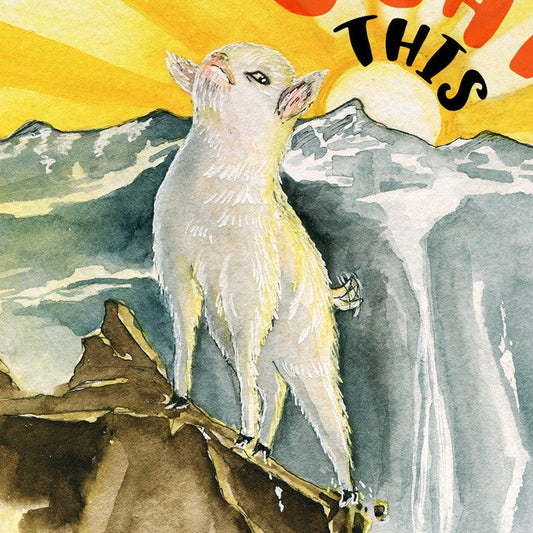 You Got This Funny Goat Encouragement Card