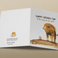 Lion Dad And Baby Cub Fathers Day Card From Kid - To The King Of Our Pride - Personalized Fathers Day Gift From Wife