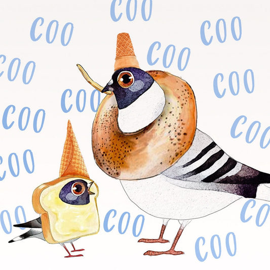 Pegion Bird Fathers Day Card Funny - Cool Dad Birthday Card From Daughter