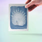 Peacock Happy Hanukkah Cards - Jewish Holiday Watercolor Greeting Card Handmade