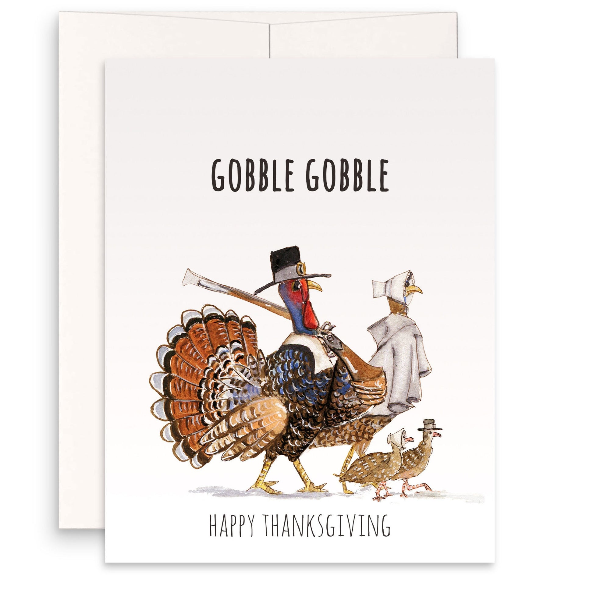 Pandemic Thanksgiving Card Set - Face Mask Turkey Pilgrims Social Distancing 2020