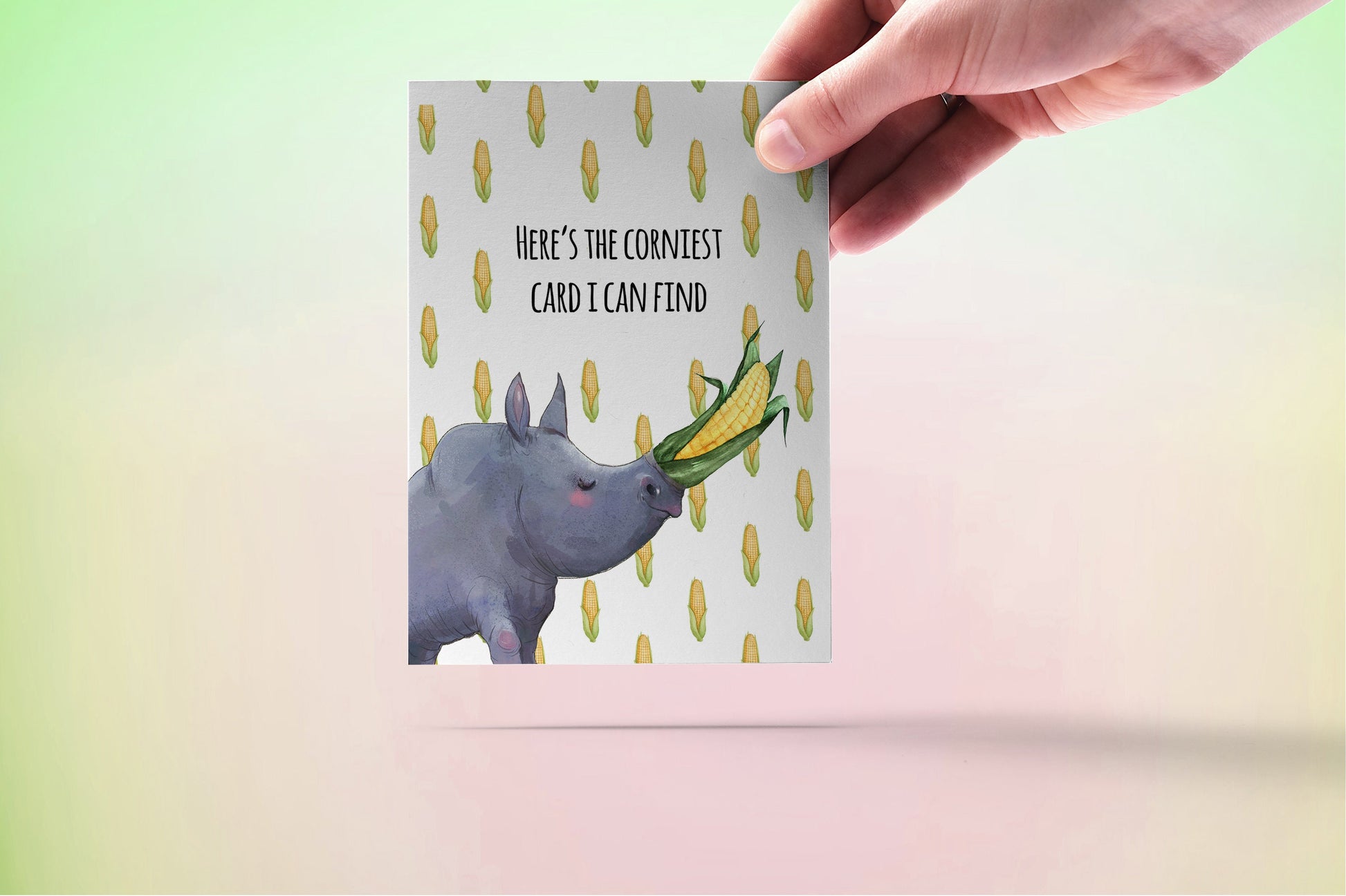 Funny Valentines Card For Boyfriend - Rhino Corny Anniversary Cards For Husband