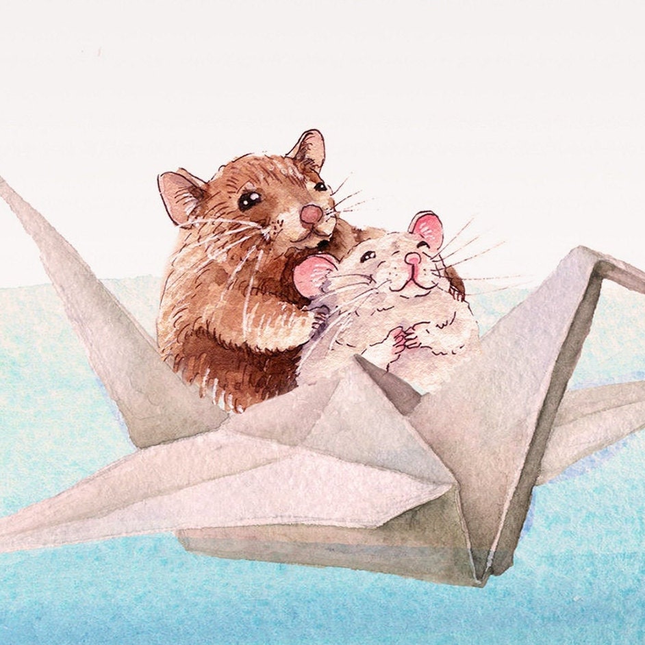 Mouse Bon Voyage Happy Retirement Card For Friend - Goodbye Card For Coworker