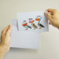 Pelican Birds Birthday Card