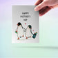 Penguin Mothers Day Card From Husband And Kid - Baby Mom Dad Card For New Parents