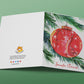 Funny Cat Christmas Cards Pack - Santa Claws Christmas Tree Ornament