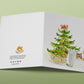 Naughty Cat Christmas Cards -  Xmas Gift For Cat Mom