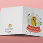 Funny Christmas Cards - Peas On Earth For Golden Retriever Dogs Lovers Gifts