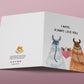Llamas 7th Wool Anniversary Card For Husband - I Wool Always Love You - Funny Anniversary Cards For Him