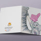 Mom And Baby Elephant Mothers Day Card Funny - Best Mom Gift Foam Finger Cheerleader